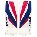 Parkany bramkarskie CCM Axis F9 White/Red/Blue Senior 34 + 1 cal