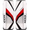 Parkany bramkarskie CCM YTflex 3 White/White/Red/Black Youth 26 cali