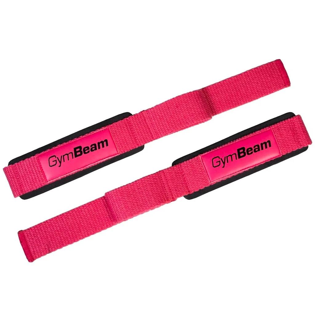 Paski do podnoszenia ciężarów GymBeam  X-Grip Pink