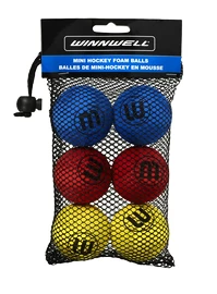 Piłka WinnWell Knee Hockey Ball 50mm 5g Eva Multicolour 6-pack