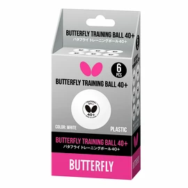 Piłki Butterfly Training Ball 40+ White (6 pack)