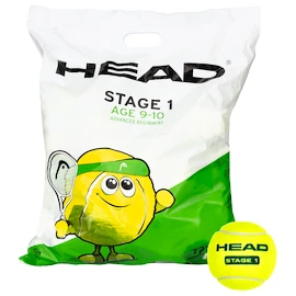 Piłki tenisowe dla dzieci Head Stage 1 Green 72B