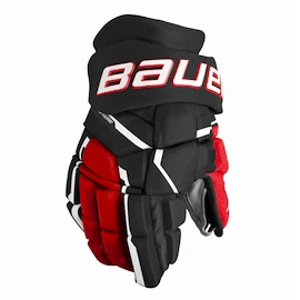 Rękawice hokejowe Bauer Supreme MACH Black/Red Intermediate