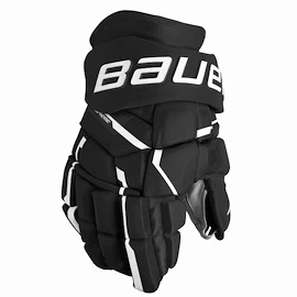Rękawice hokejowe Bauer Supreme MACH Black/White Intermediate