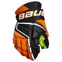 Rękawice hokejowe Bauer Vapor 3X Black/Orange Junior