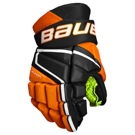 Rękawice hokejowe Bauer Vapor 3X Black/Orange Junior