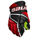 Rękawice hokejowe Bauer Vapor 3X Black/Red Junior