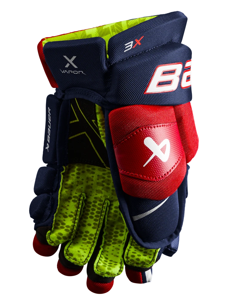 Rękawice hokejowe Bauer Vapor 3X Navy/Red/White Junior