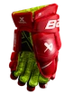 Rękawice hokejowe Bauer Vapor 3X red Junior