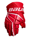 Rękawice hokejowe Bauer Vapor 3X red Senior