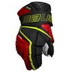 Rękawice hokejowe Bauer Vapor Hyperlite Black/Red/Green Intermediate