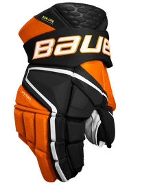 Rękawice hokejowe Bauer Vapor Hyperlite - MTO black/orange Intermediate
