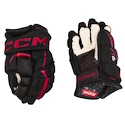 Rękawice hokejowe CCM JetSpeed FT6 Black/Red Junior