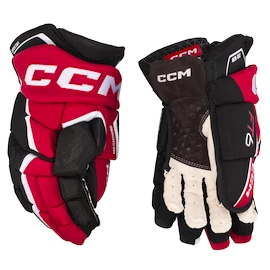 Rękawice hokejowe CCM JetSpeed FT6 Black/Red/White Senior