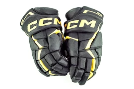 Rękawice hokejowe CCM JetSpeed FT6 Black/Sunflower Junior