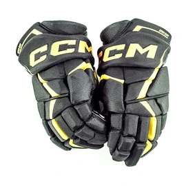 Rękawice hokejowe CCM JetSpeed FT6 Black/Sunflower Junior