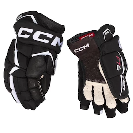 Rękawice hokejowe CCM JetSpeed FT6 Black/White Senior