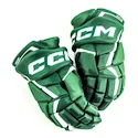 Rękawice hokejowe CCM JetSpeed FT6 Dark Green/White Junior