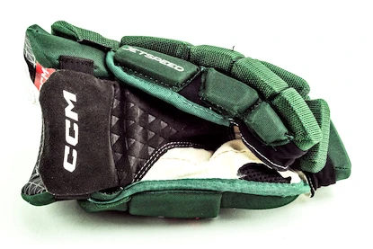 Rękawice hokejowe CCM JetSpeed FT6 Dark Green/White Junior