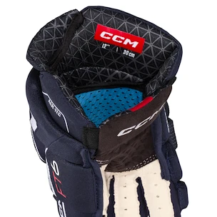 Rękawice hokejowe CCM JetSpeed FT6 Navy/White Senior 15 cali
