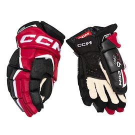 Rękawice hokejowe CCM JetSpeed FT6 Pro Black/Red/White Junior