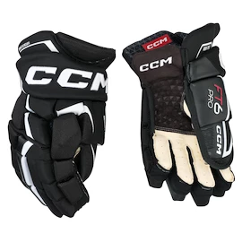 Rękawice hokejowe CCM JetSpeed FT6 Pro Black/White Junior