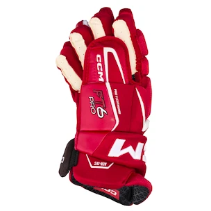 Rękawice hokejowe CCM JetSpeed FT6 Pro Red/White Senior 15 cali