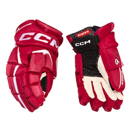 Rękawice hokejowe CCM JetSpeed FT6 Red/White Junior