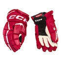 Rękawice hokejowe CCM JetSpeed FT6 Red/White Senior