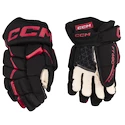 Rękawice hokejowe CCM JetSpeed FT680 Black/Red Junior