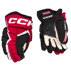 Rękawice hokejowe CCM JetSpeed FT680 Black/Red/White Junior