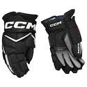 Rękawice hokejowe CCM JetSpeed FT8 Black/White Senior