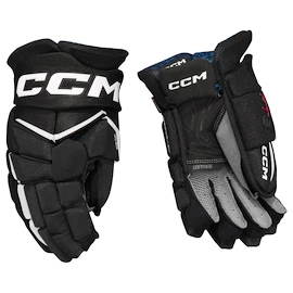 Rękawice hokejowe CCM JetSpeed FT8 Black/White Senior
