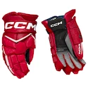 Rękawice hokejowe CCM JetSpeed FT8 Red/White Senior