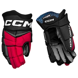 Rękawice hokejowe CCM JetSpeed FT880 Black/Red/White Senior