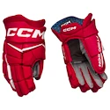 Rękawice hokejowe CCM JetSpeed FT880 Red/White Senior