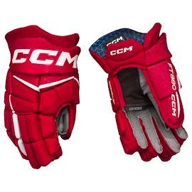 Rękawice hokejowe CCM JetSpeed FT880 Red/White Senior