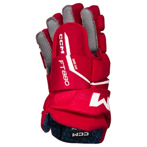 Rękawice hokejowe CCM JetSpeed FT880 Red/White Senior