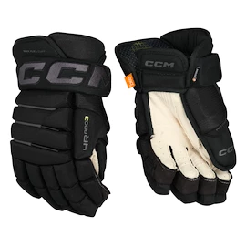 Rękawice hokejowe CCM Tacks 4 ROLL PRO 3 Black/Grey Senior