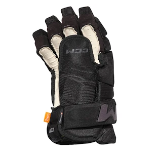 Rękawice hokejowe CCM Tacks 4 ROLL PRO 3 Black/Grey Senior 14 cali