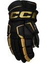 Rękawice hokejowe CCM Tacks AS-V black/gold Senior