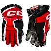 Rękawice hokejowe CCM Tacks AS-V PRO Black/Red/White Senior 15 cali