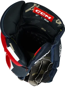 Rękawice hokejowe CCM Tacks AS-V PRO Navy/Red/White Junior