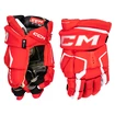 Rękawice hokejowe CCM Tacks AS-V PRO Red/White Junior