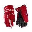 Rękawice hokejowe CCM Tacks AS-V PRO red/white Senior