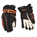 Rękawice hokejowe CCM Tacks XF 80 Black/Orange Junior 11 cali
