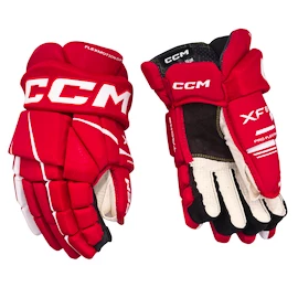 Rękawice hokejowe CCM Tacks XF 80 Red/White Senior