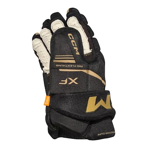 Rękawice hokejowe CCM Tacks XF Black/Gold Senior 15 cali