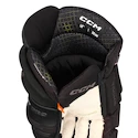 Rękawice hokejowe CCM Tacks XF PRO Black/Grey Junior