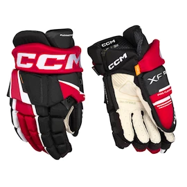 Rękawice hokejowe CCM Tacks XF PRO Black/Red/White Senior